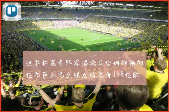 世界杯最贵阵容揭晓亚哈姆维领衔亿元萨利巴坐镇后防总价148亿欧